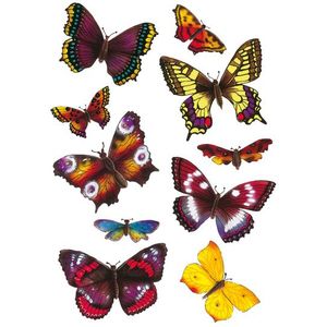 HERMA 6388 Stickers Vlinders, 3D vleugels [10x]