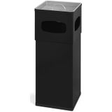 Prullenbak - Zwart - Kunststof - 30 Liter