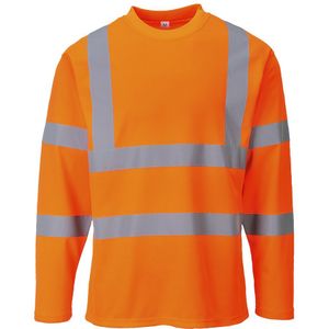 Portwest - S278 - T-shirt - Oranje - Lange Mouwen - Hi-Vis