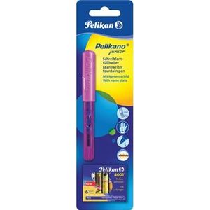 Pelikan vulpen Pelikano Junior, op blister, in geassorteerde kleuren, voor linkshandigen