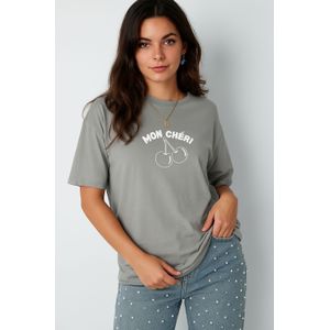 T-shirt Mon Chéri | GRIJS, S / Vrouwelijk