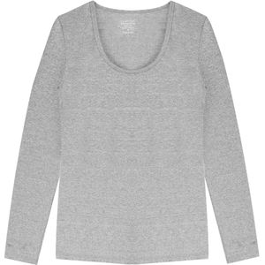 T-Shirt LS Cotton/Lycra - Grey Melee