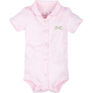 Baby Onesie SS with Collar - Baby Pink