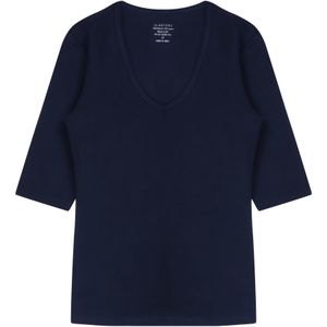 3/4 Sleeve V-Neck T-Shirt - Navy