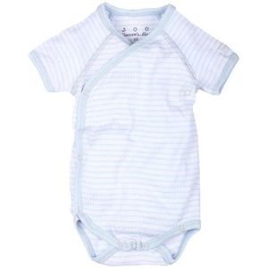 Baby Crossover Onesie SS - Stripes Blue