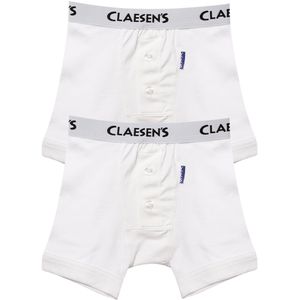 Boxershorts 2-pack Wit Rib - White