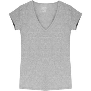 V-Neck T-Shirt SS - Grey Melee