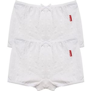 Boxershorts 2-pack Embroidery Wit - White Embroidery