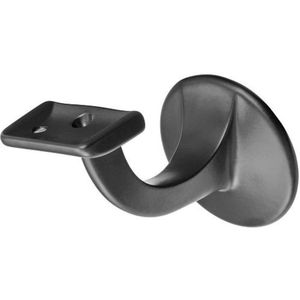 Trapleuning Houder Vlak Zadel 65mm - Zwart - Stokschroef Bevestiging - 3503-70