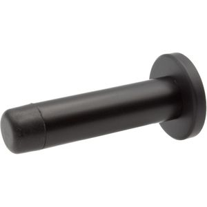Deurstopper Mat zwart op rozet 70mm