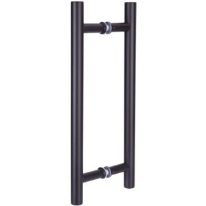 Deurgreep - Rond t-model - Matzwart - 2000x32x1800