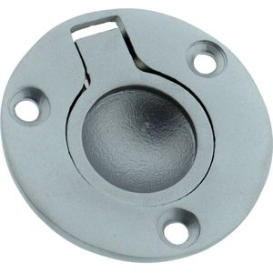 Luikring rond 50mm Rvs 316 mat