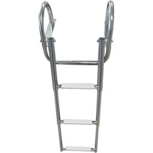 Zwemplatform met telescopische inbouwbare casette zwemtrap NOCK Zwemplatform met telescopische inbouwbare casette zwemtrap NOCK