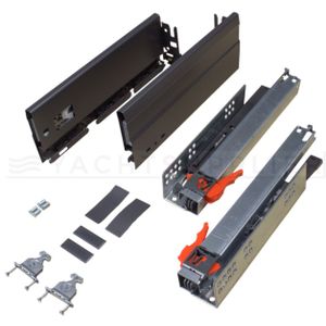 Zelfbouw lade set Alphabox Antraciet 300mm Soft-close
