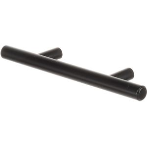 Meubelgreep rond T-model - Mat zwart - 616x32x576mm