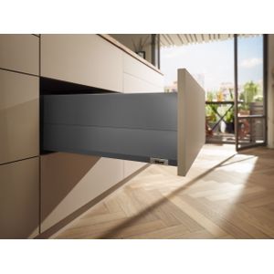 Blum Merivobox lade met Boxcap - Hoogte E (209mm) - 350mm - 40kg - Oriongrijs