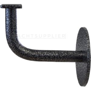 Trapleuning Houder - Zwart/Grijs - Vlak Zadel Stokeind