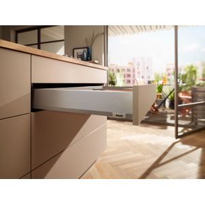 Blum Merivobox lade - Hoogte M (108mm) - 400mm - 40kg - Indium grijs - EXPANDO T BEVESTIGING