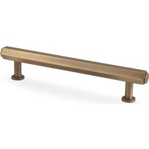 Meubelgreep Hex 'Vesper' - Antiek Messing - 164x33x128mm