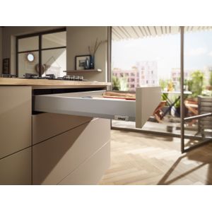 Blum Merivobox lade - Hoogte N (85,5mm) - 400mm - 40kg - Indiumgrijs - EXPANDO T bevestiging