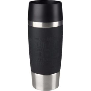 Tefal Travel Mug Thermosfles - 360 ml - RVS/Zwart