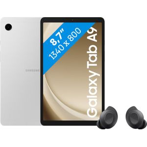 Samsung Galaxy Tab A9 8,7 inch 64GB Wifi Zilver + Buds FE Zwart