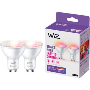 WiZ Smart Spot 2-pack - Gekleurd en Wit Licht - GU10