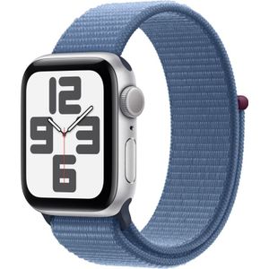 Apple Watch SE (2022) 40mm Zilver Aluminium Sport Loop