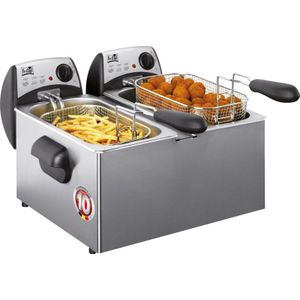 Fritel FR 1355 - Frituurpan/friteuse duo 2x3l + 2x2200W