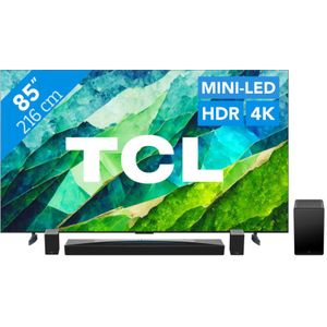 TCL QD Mini-Led 85C81B (2024) + soundbar