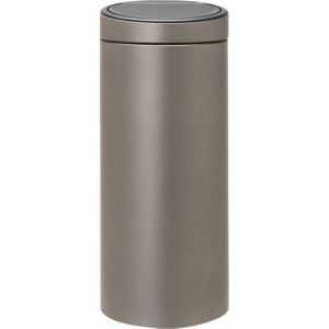 Brabantia Touch Bin Prullenbak - 30 liter - Platinum