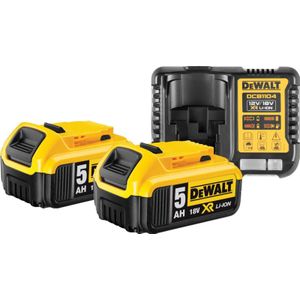 DeWalt DCB184-XJ 18V 5,0 Ah accu (2x) + lader