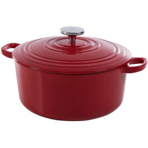 BK Bourgogne braadpan Ø 28 cm - rood - gietijzer - inductie