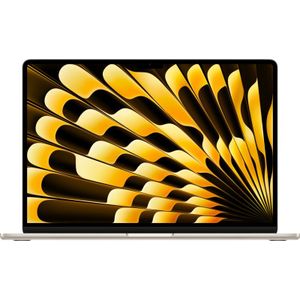 Apple MacBook Air 15 inch (2024) M3 8 core CPU/10 core GPU 16GB/512GB Sterrenlicht QWERTY