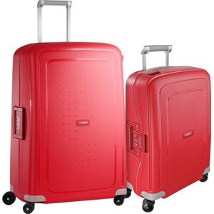 Samsonite S'Cure Spinner 75cm Crimson Red Duo Kofferset