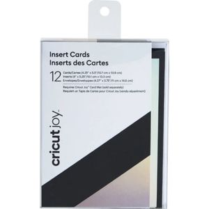 Cricut Joy Insteekkaarten 12 Pack Zwart/Holografisch
