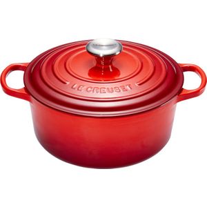 Le Creuset Signature Ronde Braadpan 24 cm Kersenrood