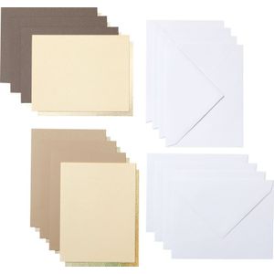 Cricut Cut-Away Cards Neutrals A2 (10,8 cm x 14 cm) 8-pack