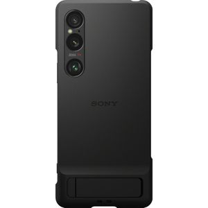 Sony Xperia 1 VI Back Cover Zwart Met Standaard