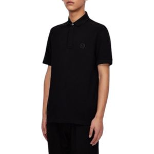 Armani Exchange Zwart Polo Top Met Logo