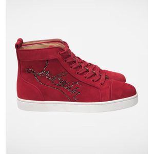 Christian Louboutin Rood High Top Sneakers