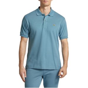 Lacoste Blauw Polo Met Labelpatch