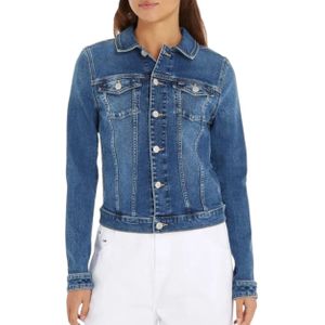 Tommy Hilfiger Blauw Vivianne Slim Denim Jas Dames