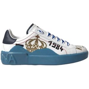 Dolce & Gabbana Blauw Wit Portofino Sneakers