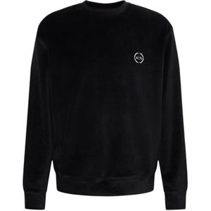 Armani Exchange Zwart Trui Long Sleeve Met Logo