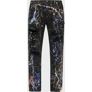 Dolce & Gabbana Zwart Heren Jeans - Abstracte Verfspatten