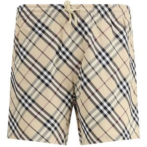 Burberry Check Archive Swimshorts Met Verstelbare Taille