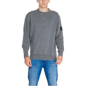 Calvin Klein Jeans Grijs Slim Wafel Trui