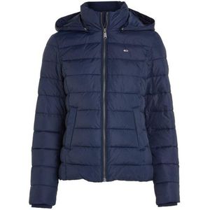 Tommy Hilfiger Jeans Blauw Gewatteerde Jas Dames