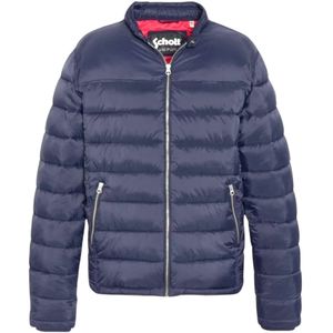 Schott NYC Blauw Nylon Jas